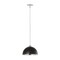 Z-Lite Landry 1 Light Pendant, Matte Black & Chrome 1004P14-MB-CH - alternate 5